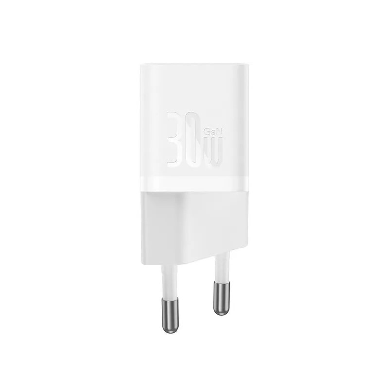 Мережевий зарядний пристрій Baseus GaN5 Fast Charger (mini) 30W Білий