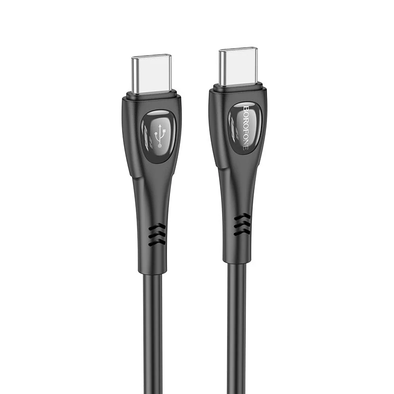 Кабель BOROFONE BX98 60W Type-C to Type-C Black