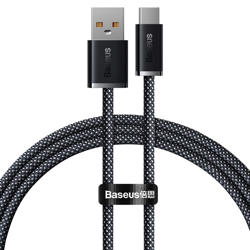 Кабель синхронізації Baseus Dynamic Series 100W сірий