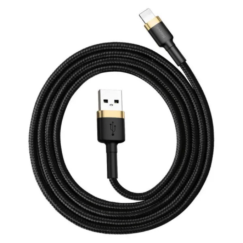 Кабель Baseus Cafule 2.4A 1м Золотий/Чорний