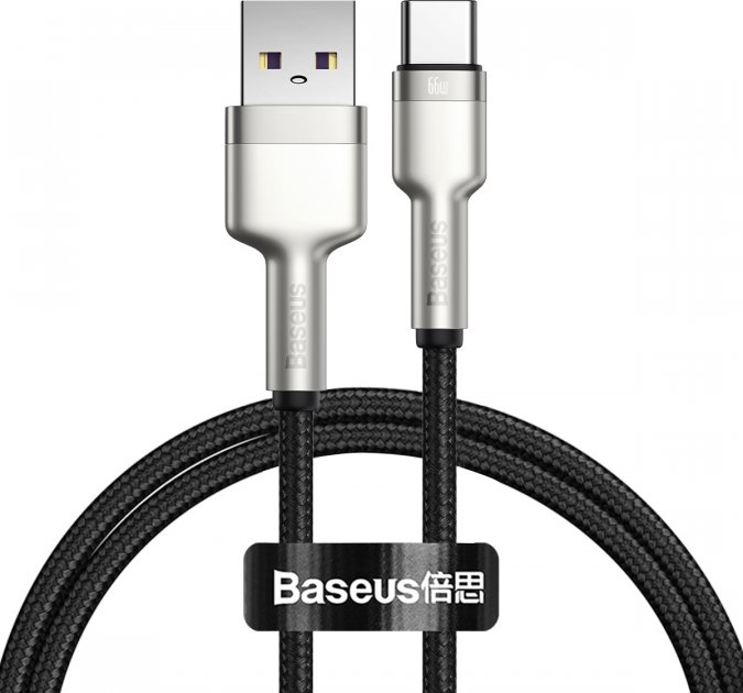 Кабель Baseus Cafule Series Metal Data Cable 66W Black