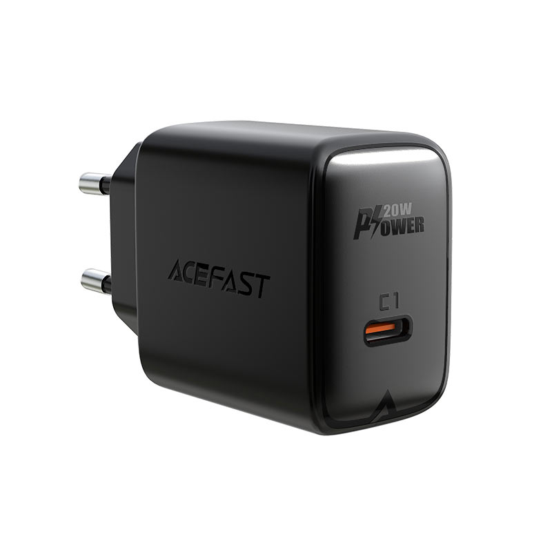 Мережевий зарядний пристрій ACEFAST A1 PD20W 20 Вт Чорний