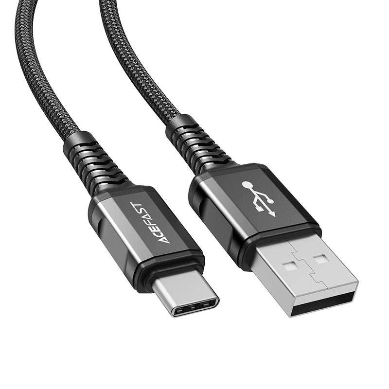 Кабель для зарядки ACEFAST C1-04 3A 1.2м Чорний