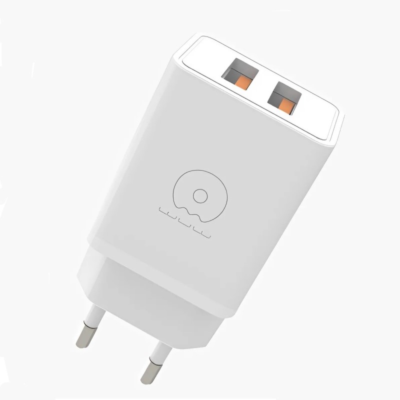 Мережевий зарядний пристрій WUW C155 2USB 3.1A Білий