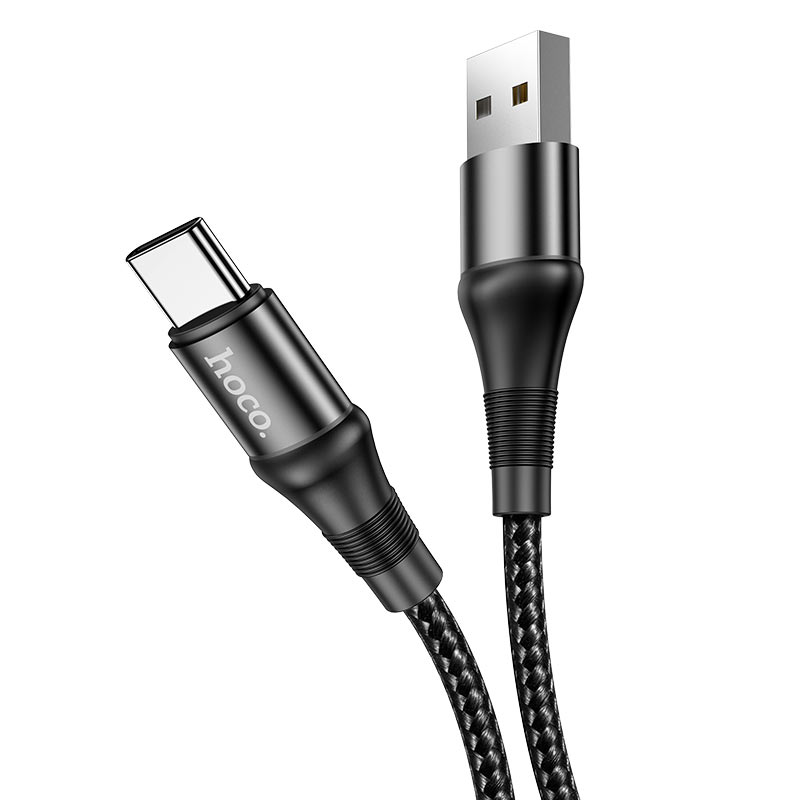 Кабель USB HOCO X50 3A Type-C Чорний