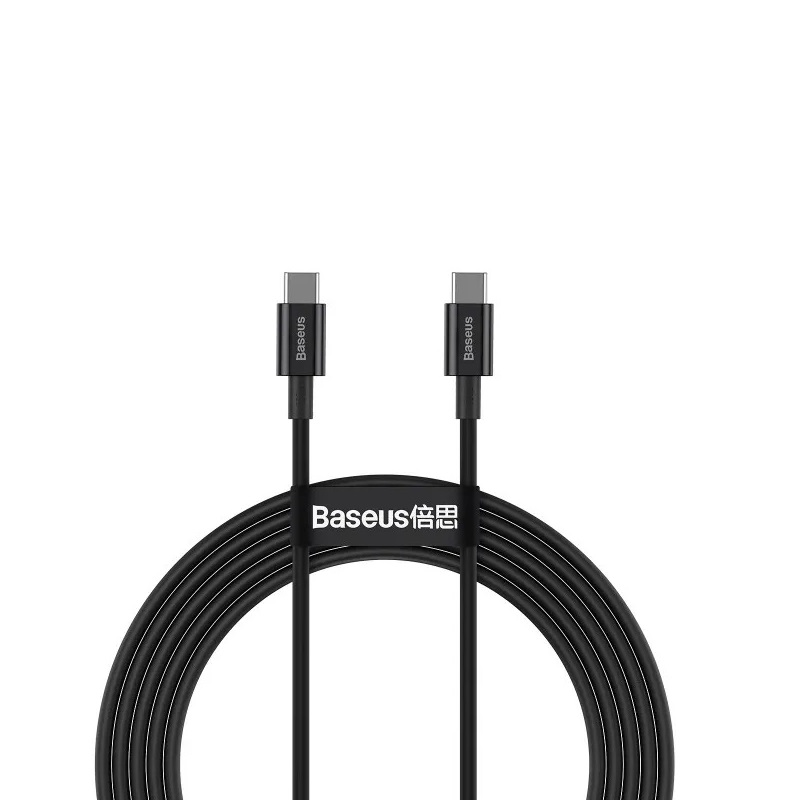 Кабель Baseus Superior Series 100W Type-C to Type-C Чорний