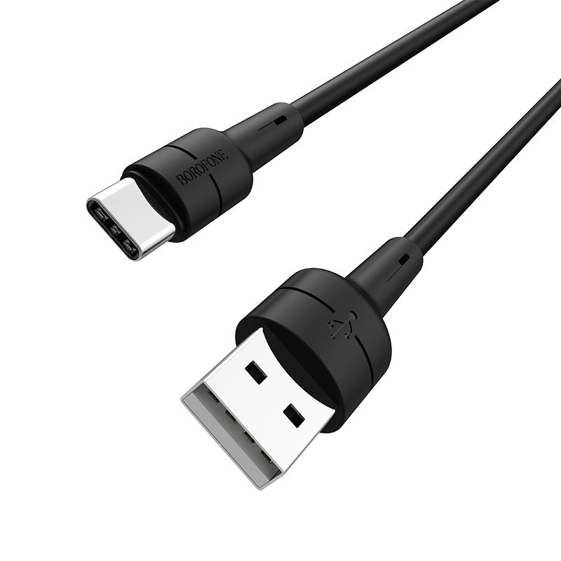 Кабель Borofone BX30 Silicone 3A Black