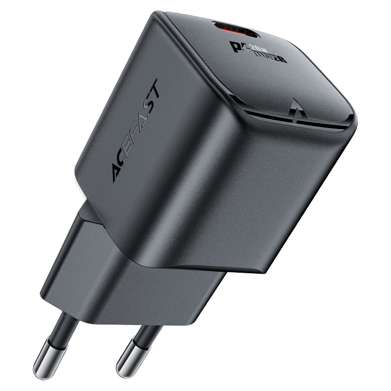 Мережевий зарядний пристрій ACEFAST A73 mini GaN 20W Чорний