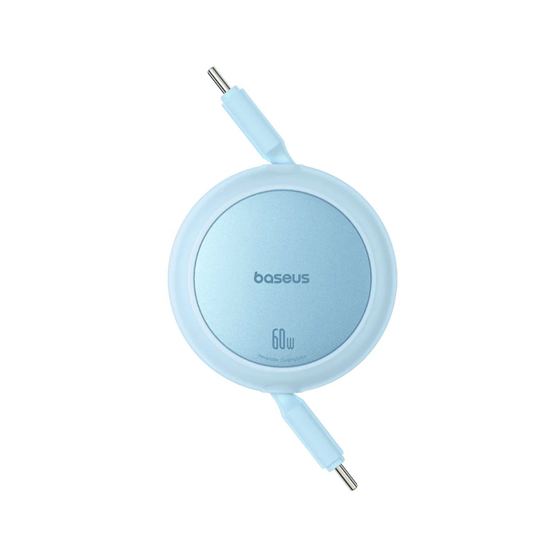 Кабель Baseus Free2Pull Mini Charging Cable 60W автоматичне змотування Galaxy Blue
