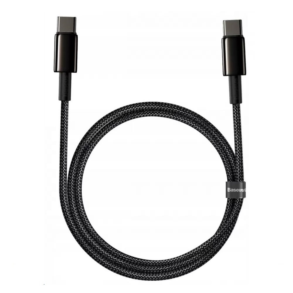 Кабель Baseus Tungsten Gold Fast Charging 100W Чорний