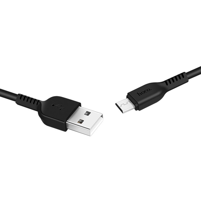 Кабель Hoco X20 USB to Micro 2.4A Чорний