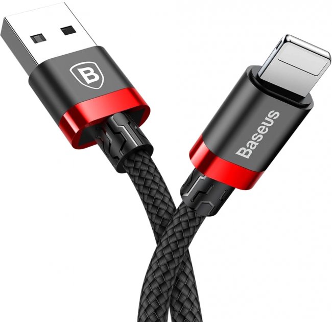 Кабель синхронізації Baseus Cafule 3 м 2А Black-Red