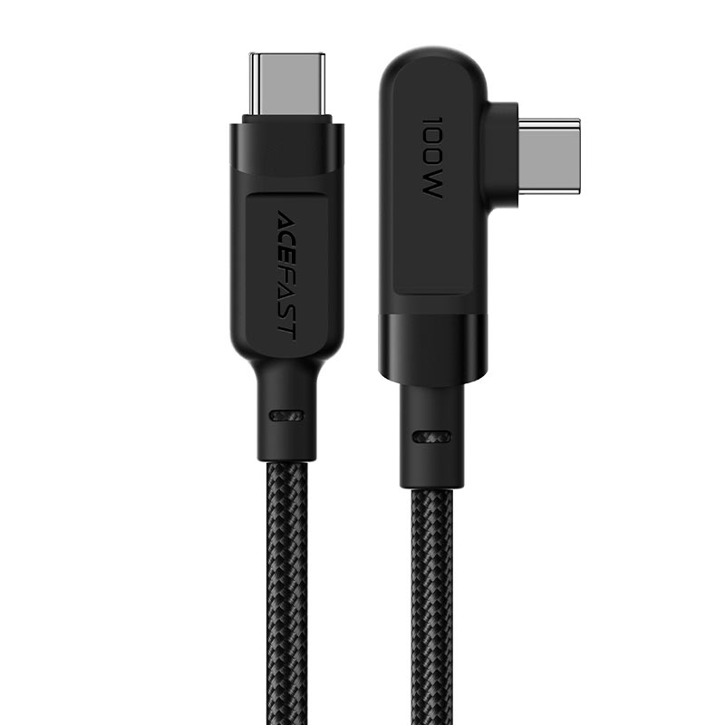 Кабель ACEFAST C5-03 100W USB-C to USB-C Г-подібний Black