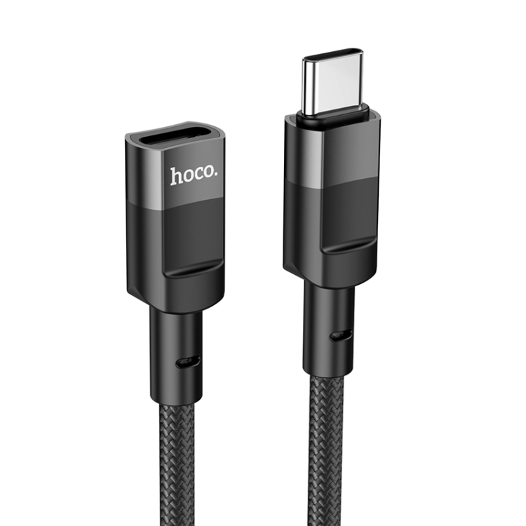 Кабель-подовжувач HOCO U107 Type-C to Type-C 1.2 м Black