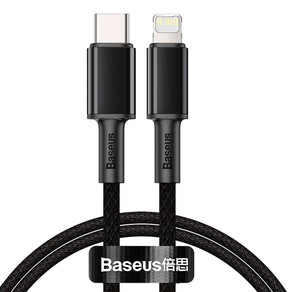 Кабель Baseus High Density Braided Fast Charging Data Cable Type-C to iP PD 20W Чорний