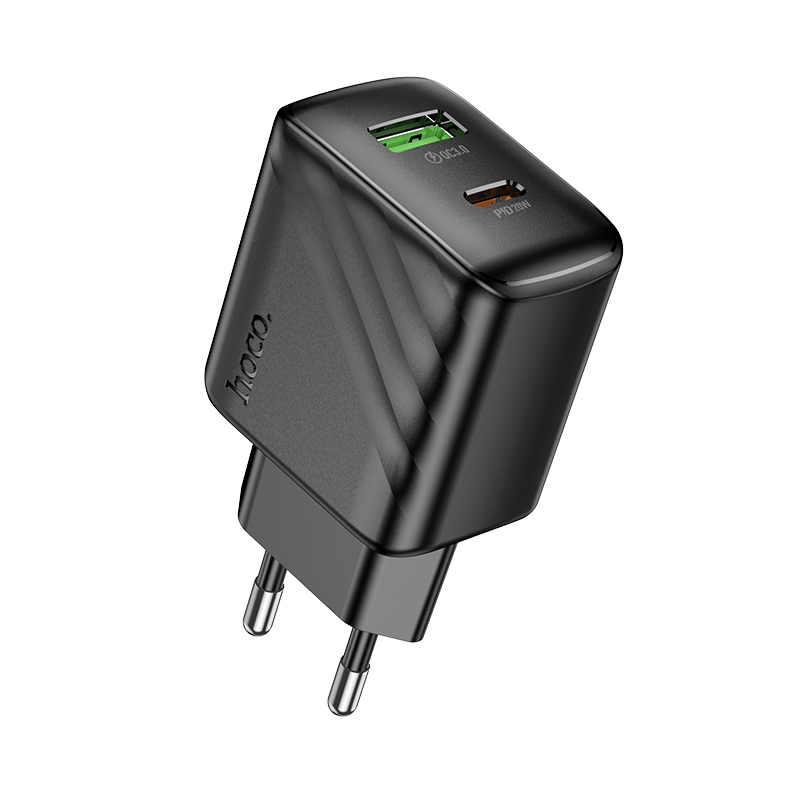 Мережевий зарядний пристрій HOCO CS25A PD20W+QC3.0 Black