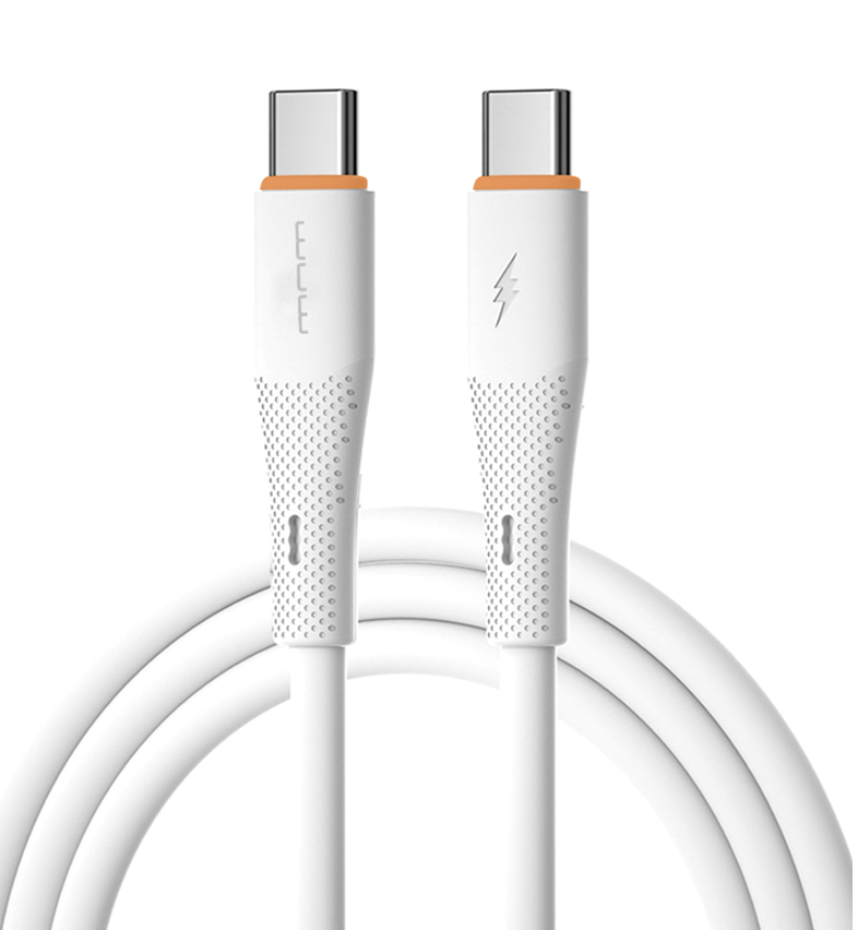 Кабель WUW X225 Type-C to Type-C PD 65W білий