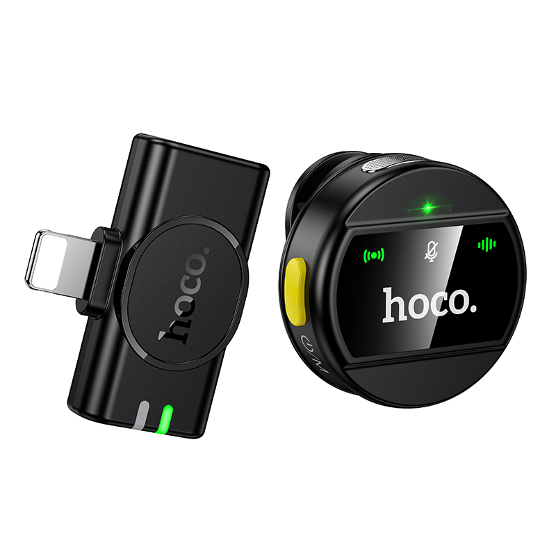 Бездротова мікрофонна система HOCO L21 Charm шумозаглушення Black