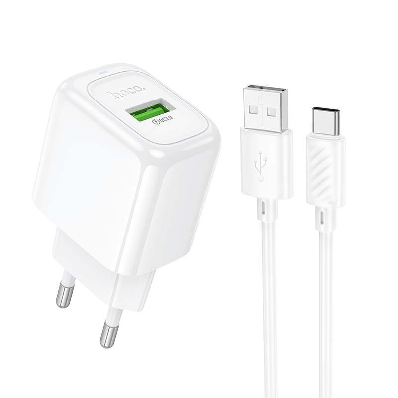 Мережевий зарядний пристрій HOCO CS52A 18W QC3.0 White
