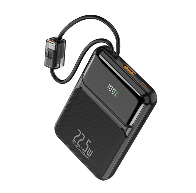 Зовнішній акумулятор WUW Y158 10000mAh PD 22.5W Black