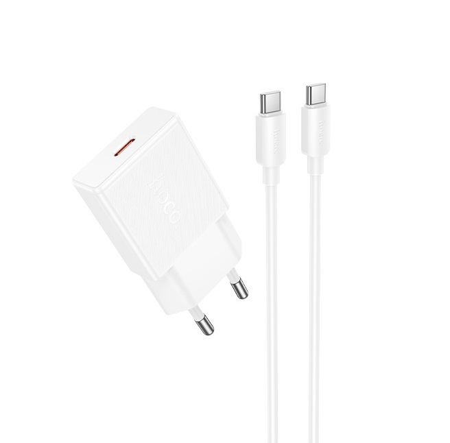 Мережевий зарядний пристрій HOCO N72 Speed PD20W Білий