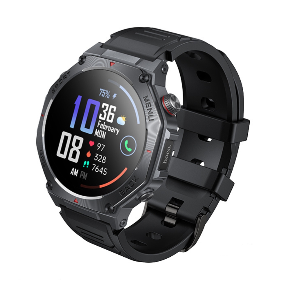 Смарт-годинник HOCO Y37 AMOLED 36mm Black