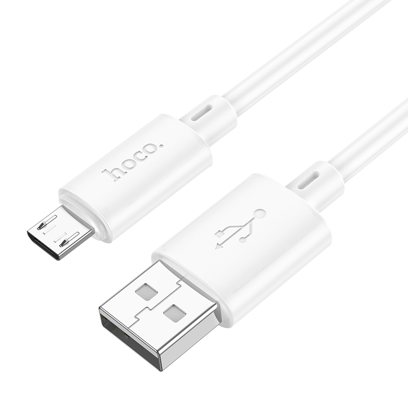 Кабель Hoco X88 Gratified Micro 2.4А Білий