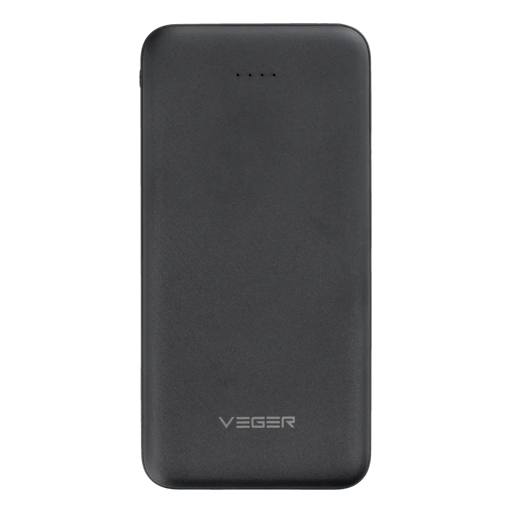 Зовнішній акумулятор VEGER A10 10000 mAh Black