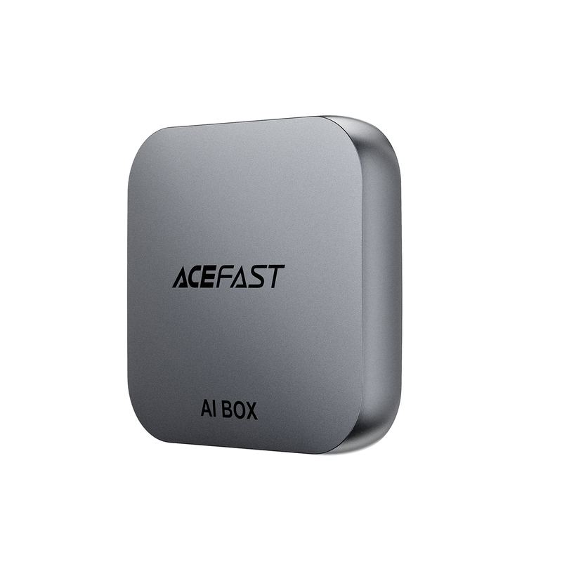 Адаптер ACEFAST QC2 AI Box бездротовий CarPlay Metal Gray
