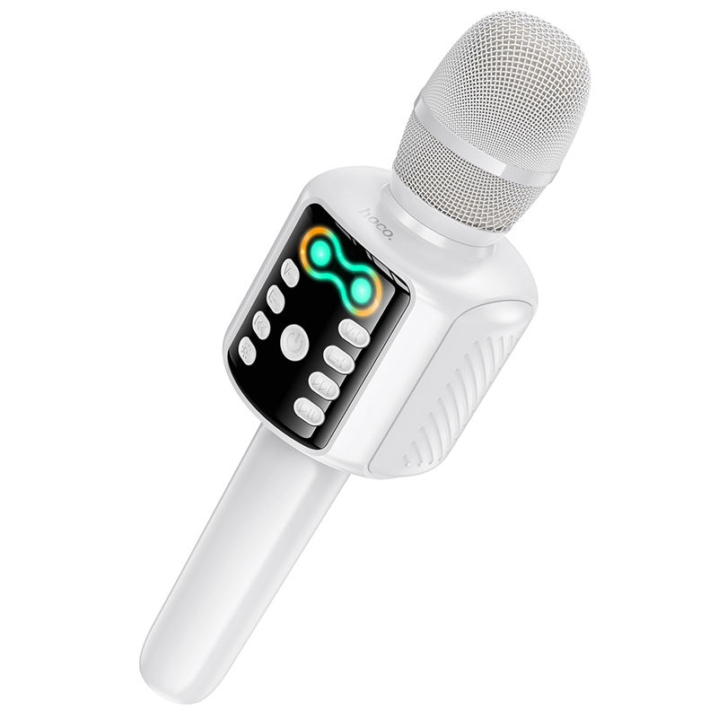 Портативна колонка-мікрофон HOCO L24 Shine 5W White
