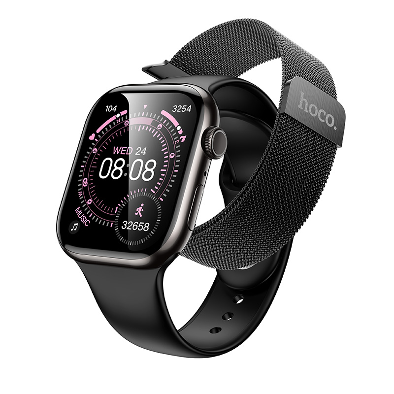 Смарт-годинник HOCO Y42 2.01 дюйма Bluetooth 5.3 Black