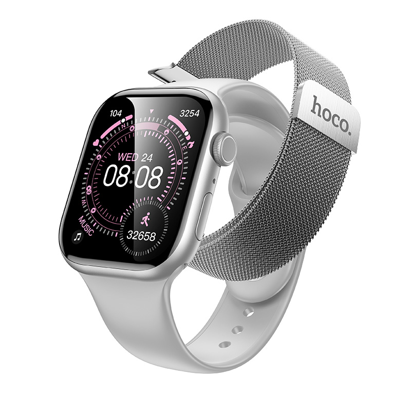 Смарт-годинник HOCO Y42 Bluetooth-дзвінки Silver