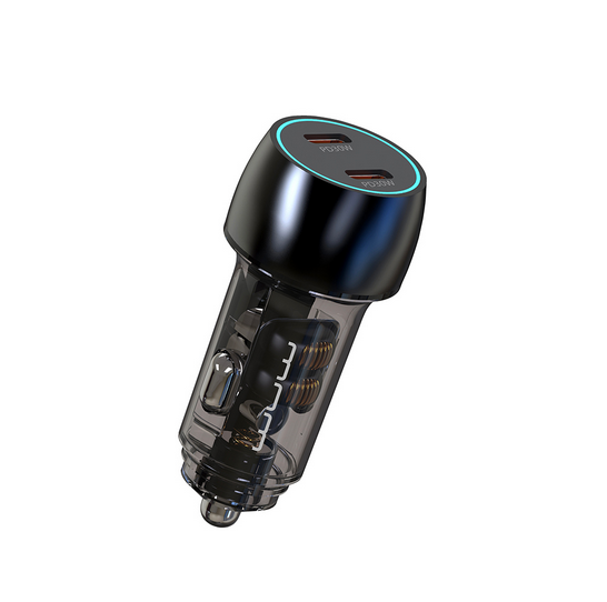 Автомобільний зарядний пристрій WUW C283 PD30W+30W Black