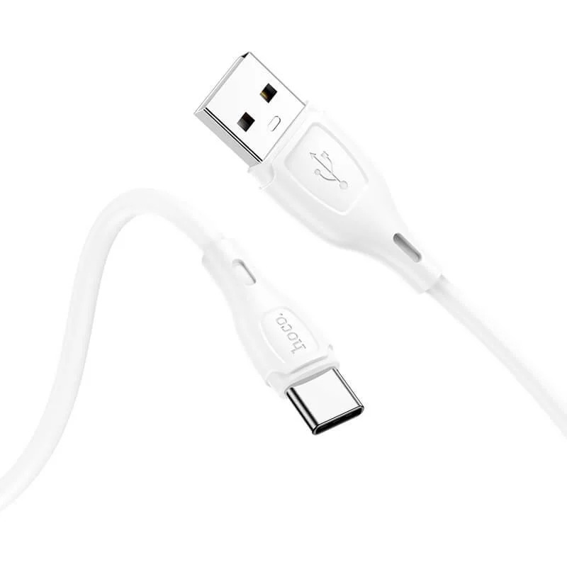 Кабель HOCO X61 Ultimate silicone charging data cable for Type-C White