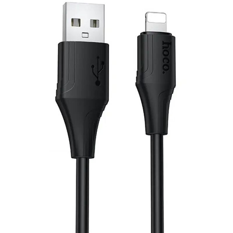 Кабель HOCO X124 Bien silicone charging data cable iP Black