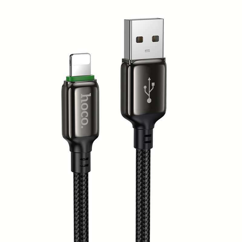 Кабель для заряджання HOCO X127 2.4A Lightning Black