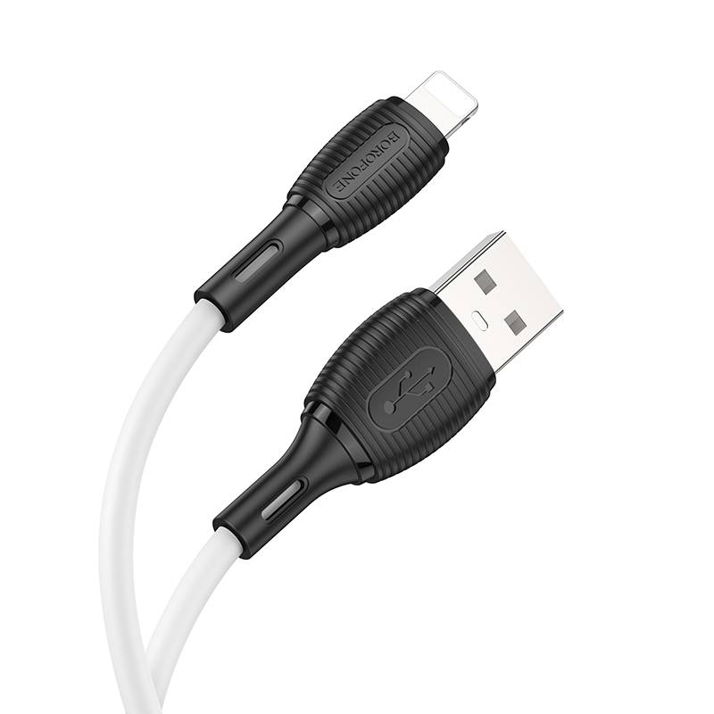 Кабель USB-Lightning BOROFONE BX86 Advantage силіконовий Білий