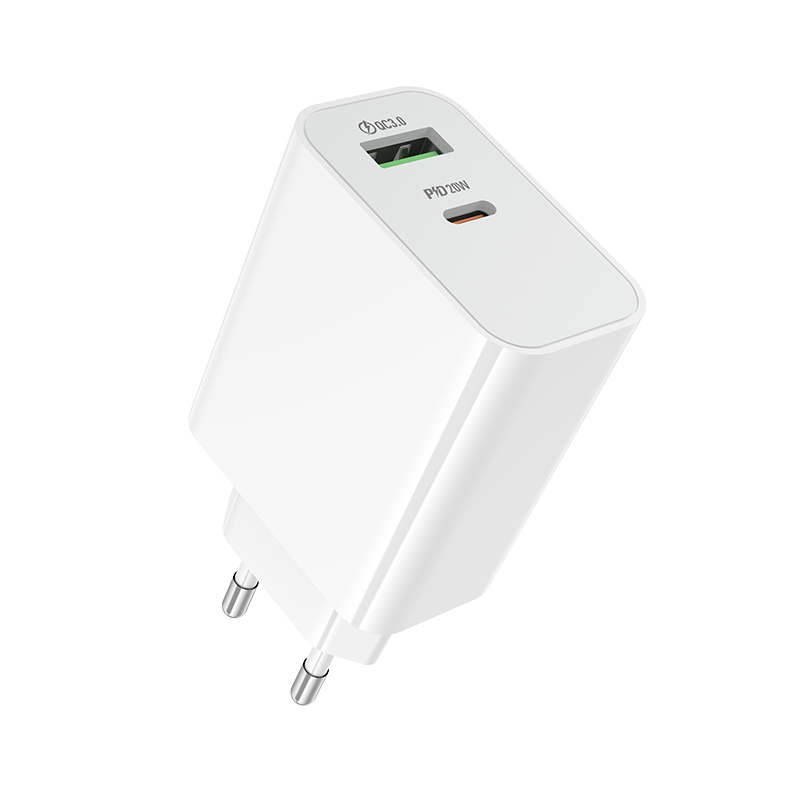 Мережевий зарядний пристрій BOROFONE BA106A PD20W+QC3.0 White