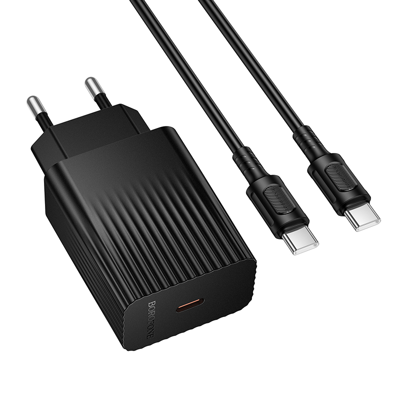 Мережевий зарядний пристрій BOROFONE BAS75A PD30W чорний