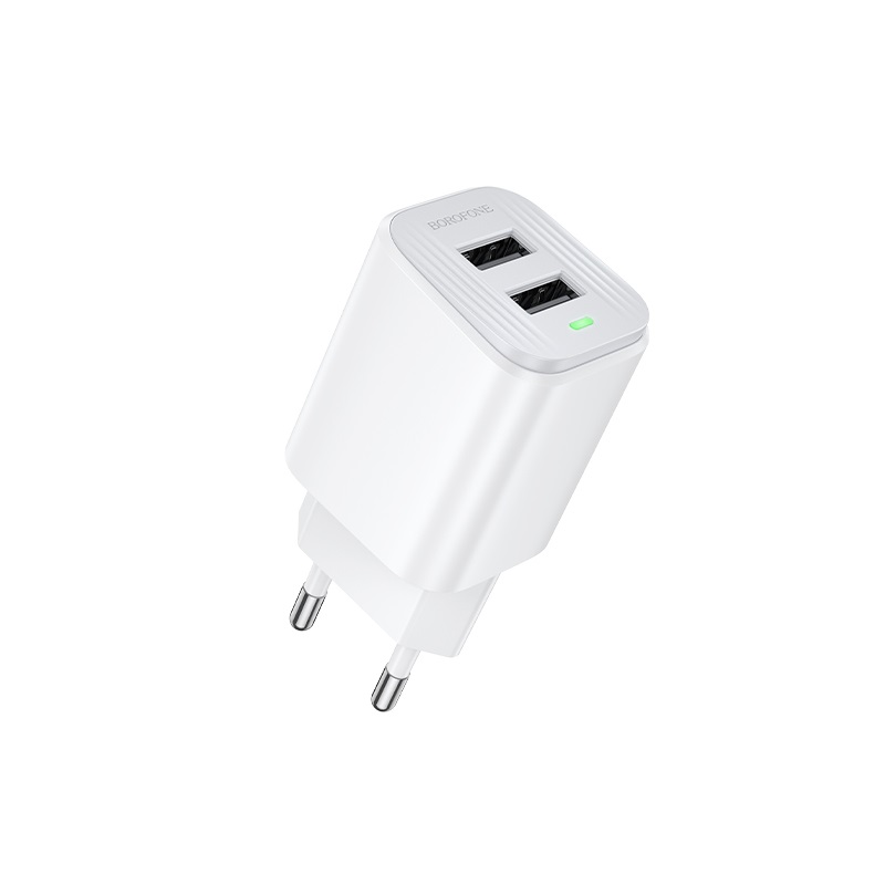 Мережевий зарядний пристрій BOROFONE BAS81A 2 USB White
