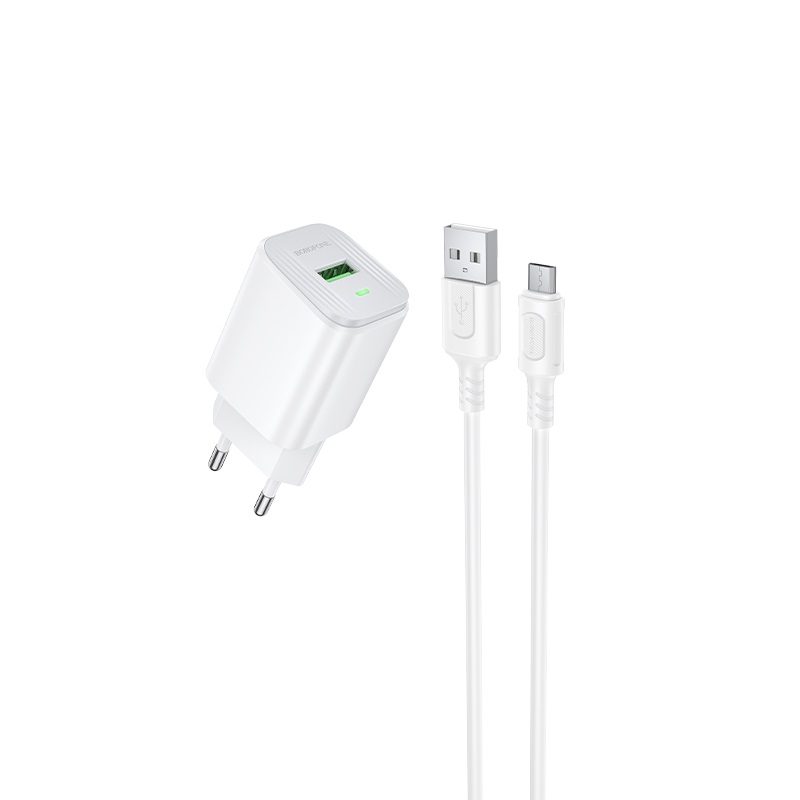 Мережевий зарядний пристрій BOROFONE BAS82A 18W QC3.0 White