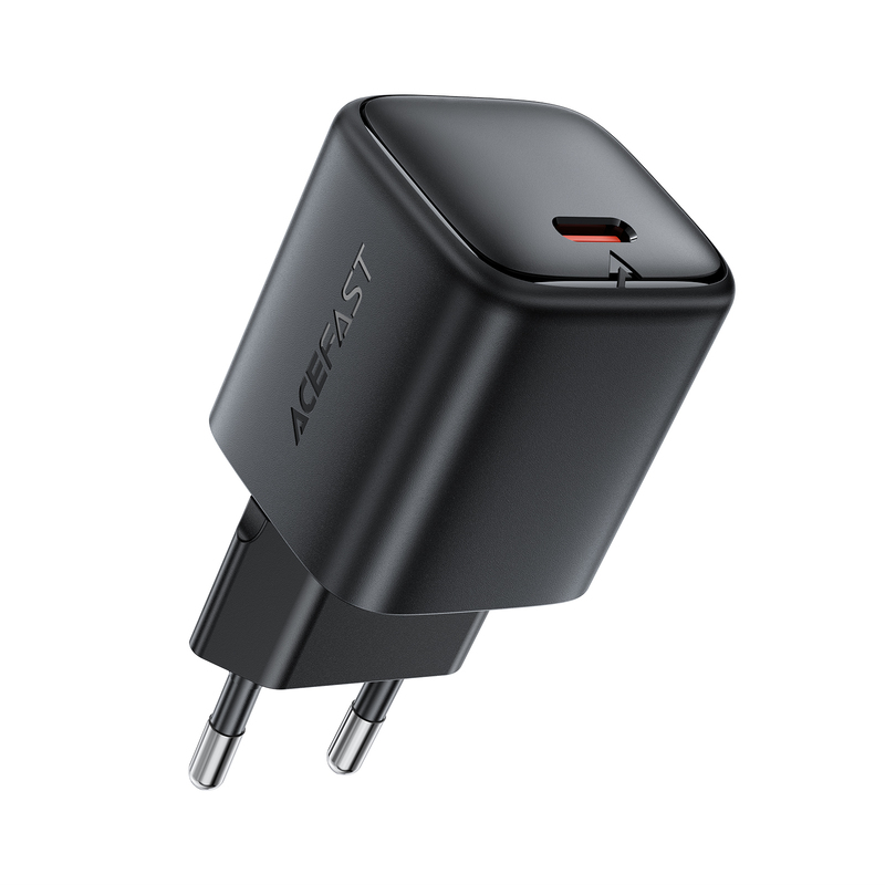 Мережевий зарядний пристрій ACEFAST A136 PD40W mini GaN Чорний