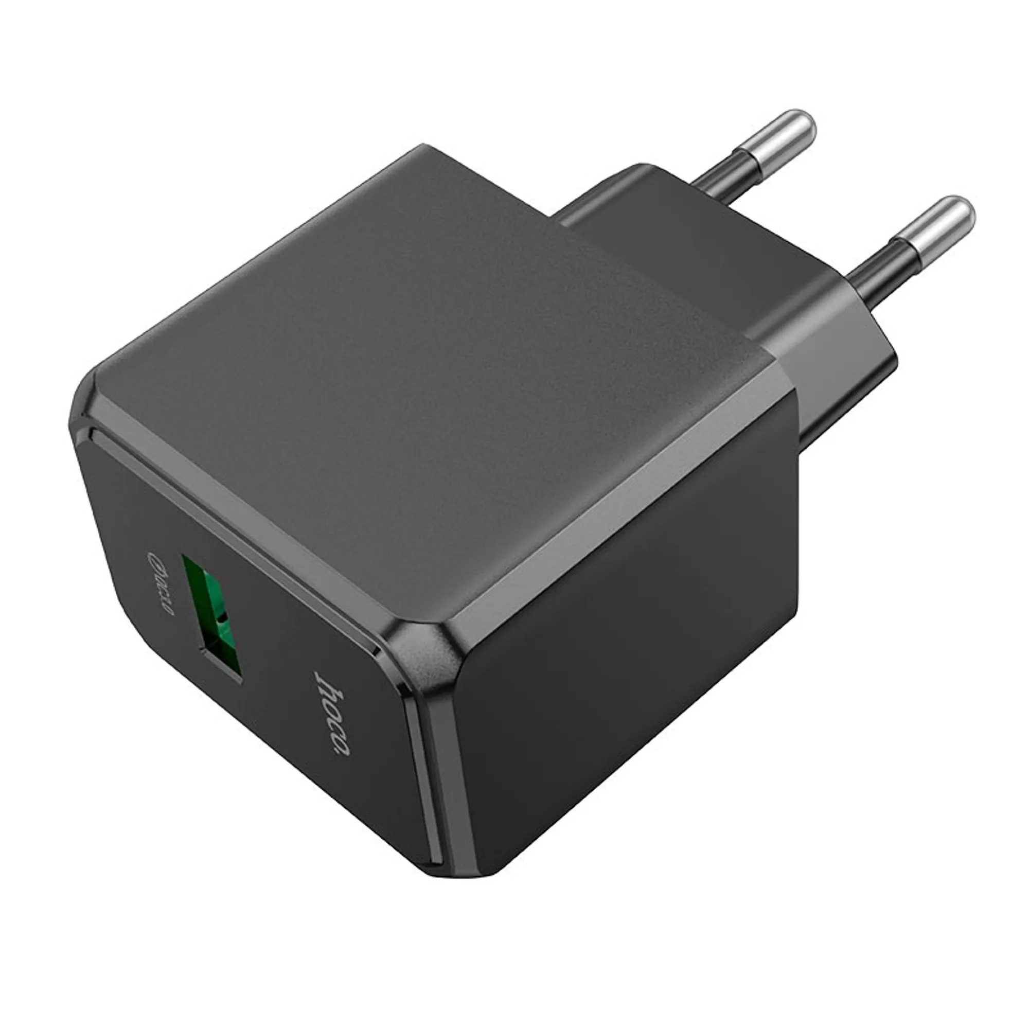 Мережевий зарядний пристрій HOCO CS12A Ocean single port QC3.0 charger Black