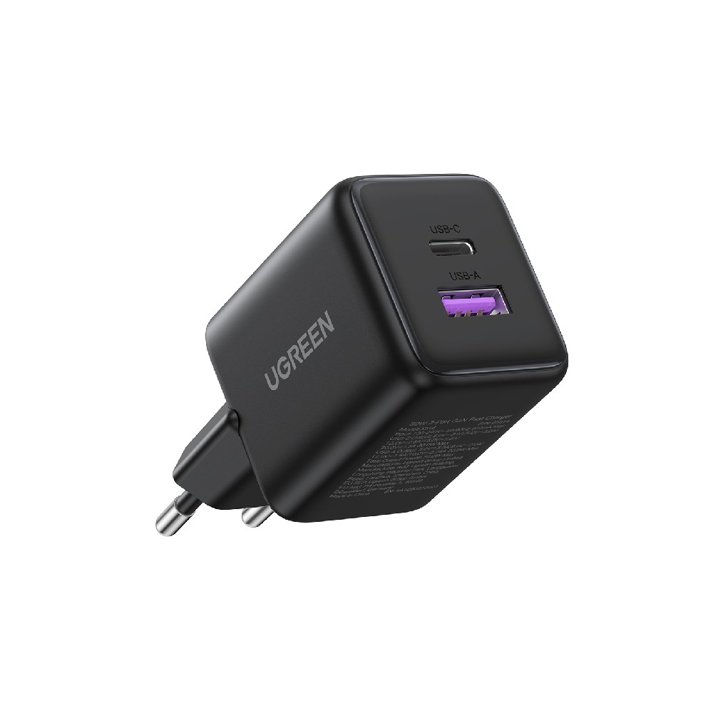 Мережевий зарядний пристрій UGREEN X516 30W GaN Чорний