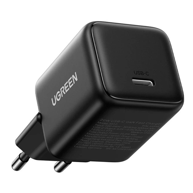 Мережевий зарядний пристрій UGREEN X513 GaN 30W USB-C швидка зарядка Чорний