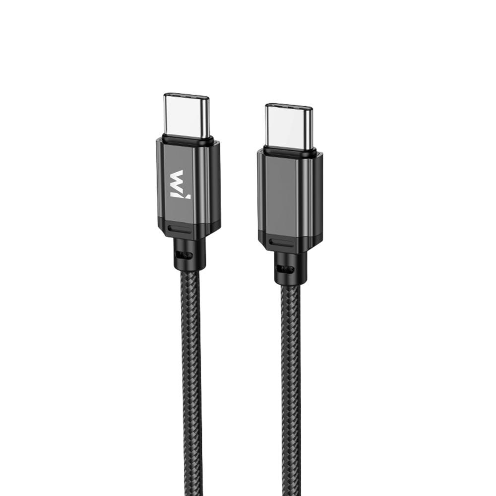 Кабель Wibrand Cobra 60W Type-C to Type-C Чорний