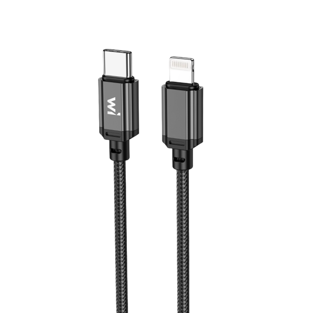 Кабель для зарядки Wibrand Cobra 20W USB Type-C to Lightning Чорний