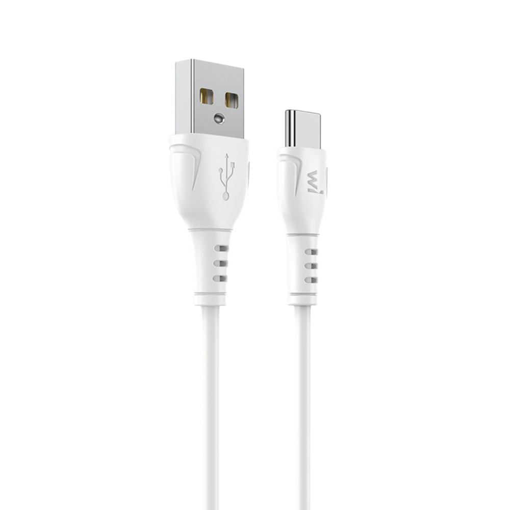 Кабель Wibrand Boa 3A USB Type-C 1м Білий