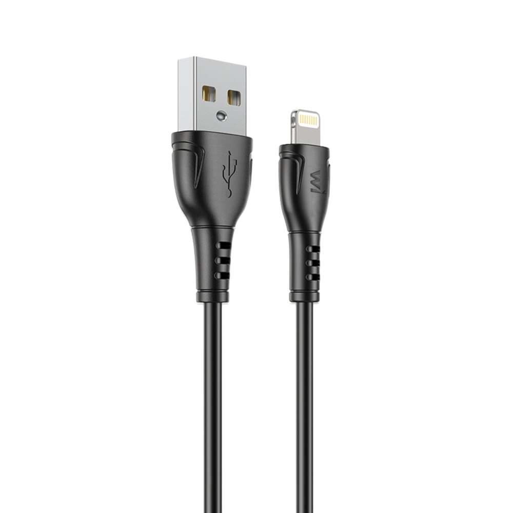 Кабель Wibrand Boa USB-A to Lightning 2.4A Чорний
