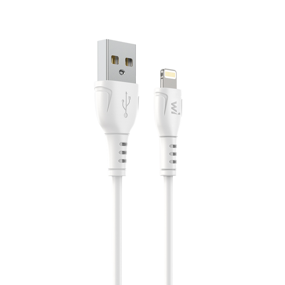 Кабель Wibrand Boa 2.4A USB-A — Lightning 1м білий